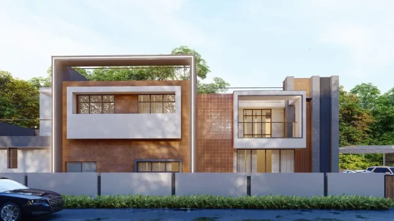 Kuravankonam home elevation by Rzian Homez, Trivandrum