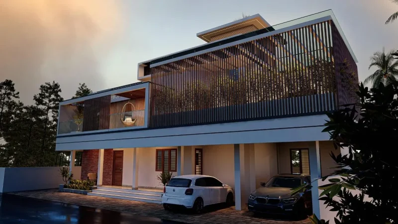 Modern home by Rzianz, Mannanthala, Trivandrum