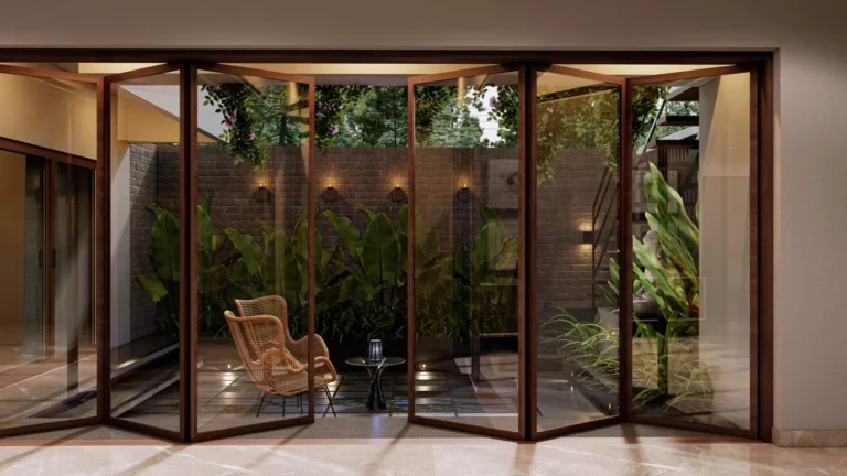 Patio interior design in Mannanthala, Trivandrum | Rzian Homez