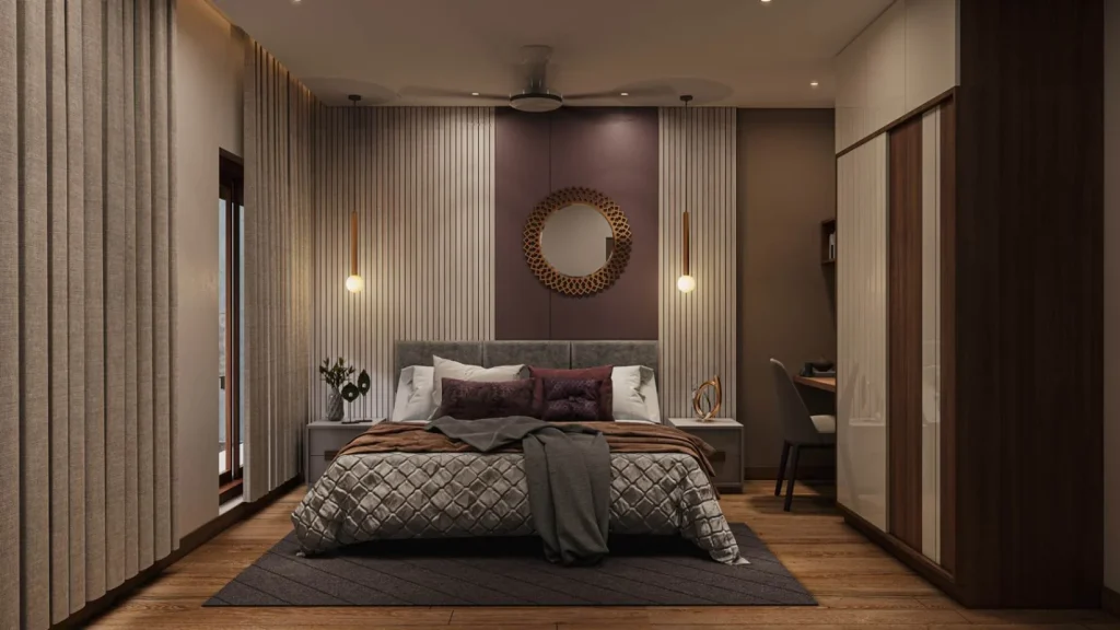 Bedroom interiors in Peroorkada, Trivandrum | Rzian Homez