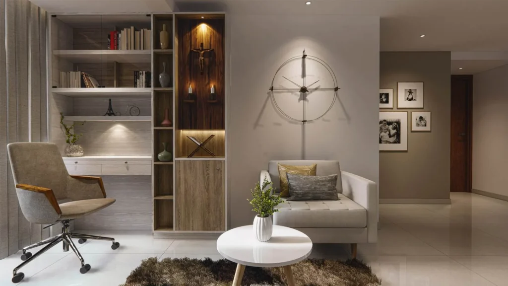 Prayer Area interiors in Technopark, Trivandrum | Rzian Homez