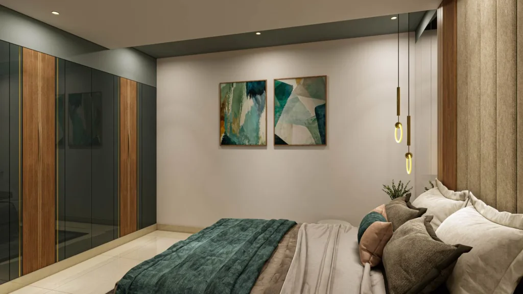 Bedroom interiors in Thycaud, Trivandrum | Rzian Homez
