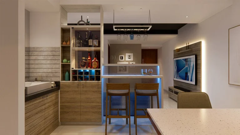 Bar interior by Rzian Homez, Vellayambalam