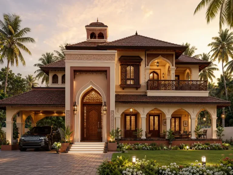 Kerala islamic architecture double storey home design Rzian