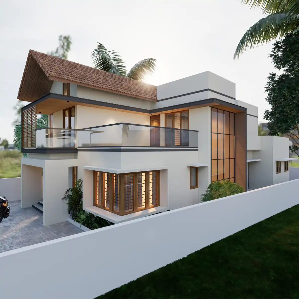 Home elevation, Kudappanakkunnu, Trivandrum