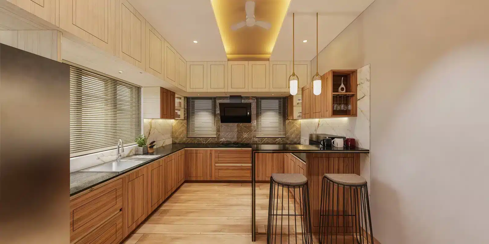 Modular kitchen by Rzian Homez in Haripad, Trivandrum
