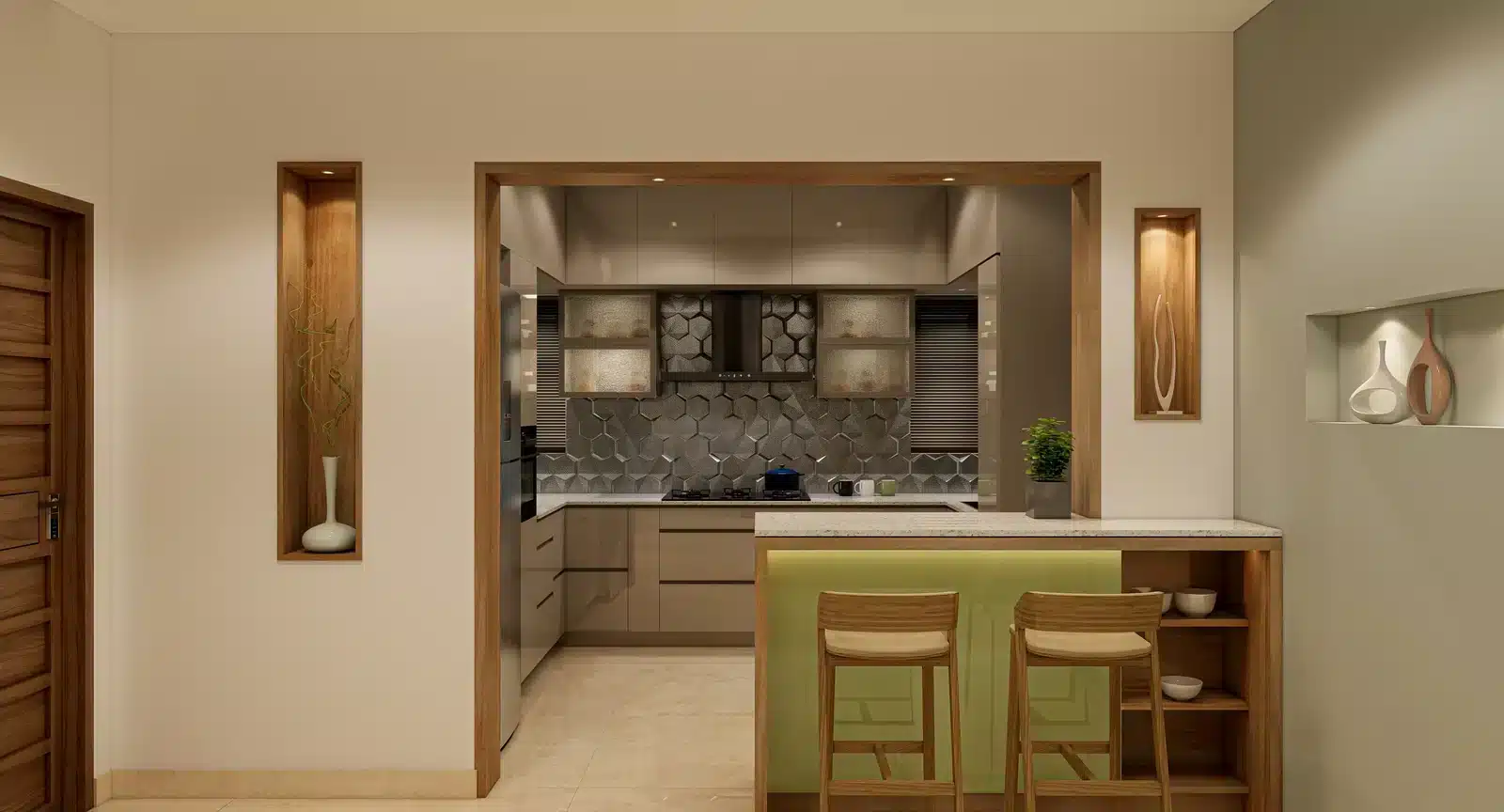 Modular kitchen by Rzian Homez in Navaikulam, Trivandrum